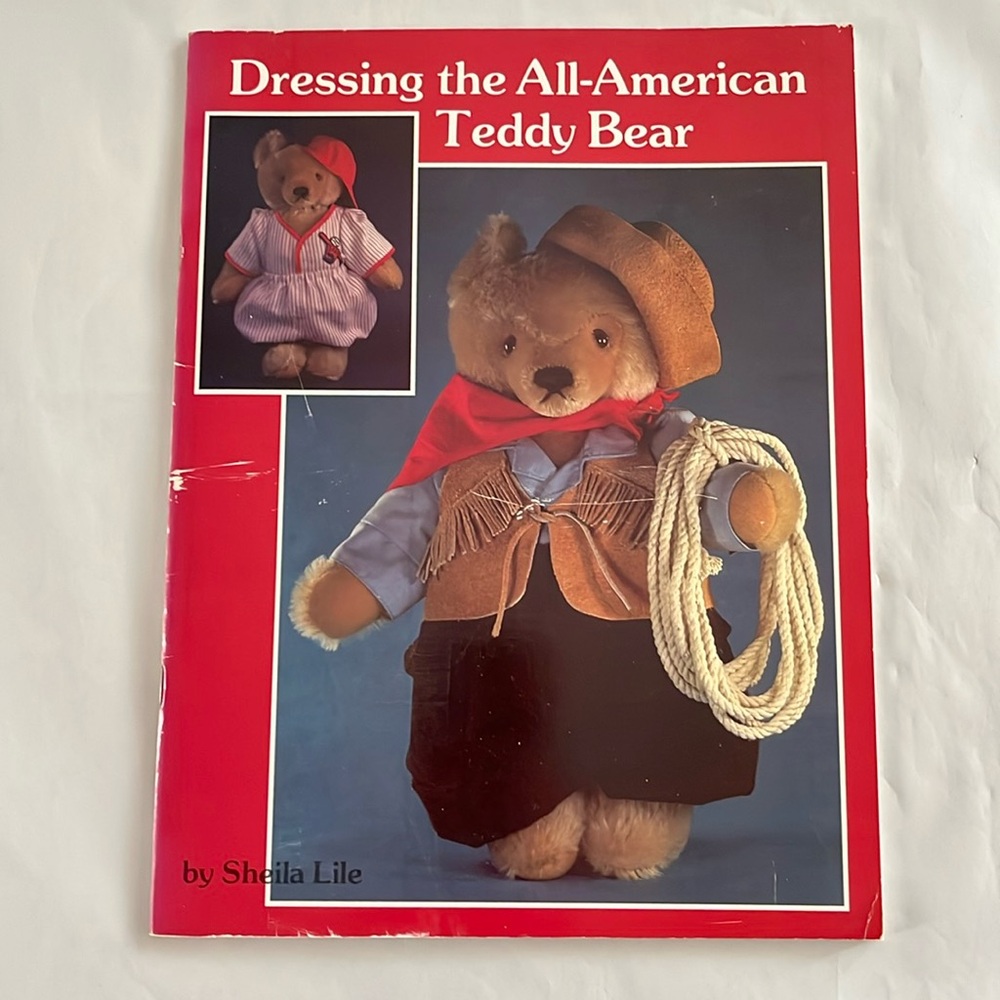 Dressing the All-American Teddy Bear Pattern BOOK Cowboy Baseball Cheerleader